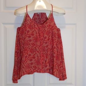 Maurices Spaghetti Strap Paisley Floral Top